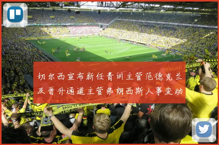 切尔西宣布新任青训主管范德克兰及晋升通道主管弗朗西斯人事变动